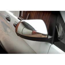 Накладки на дзеркала `Частина дзеркала` (2 шт) OmsaLine - Хромований пластик для Mercedes Vito / V-class W447 2014- рр