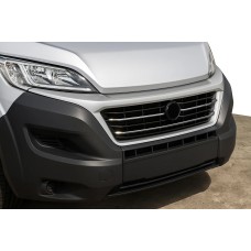Хром накладки на решетку радиатора 2014-2022 (3 шт, нержавейка) для Fiat Ducato