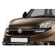Накладки на решітку радіатора (2015-2025, 2 шт., нерж.) для Fiat Doblo II рр