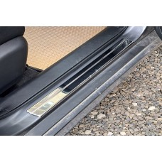 Накладки на пороги OmsaLine (4 шт, нерж) для Nissan X-trail T32 / Rogue 2014-2021 рр