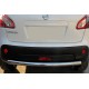 Задняя дуга прямая (нержавейка) для Nissan Qashqai 2007-2010 гг