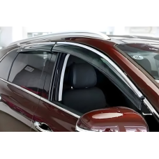 Вітровики з хромованим молдингом Long (HIC, 4 шт) для Lexus LS 2007-2017 рр