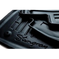 Коврики резиновые Stingray 3D (5 шт, полиуретан) для Ауди A4 B8 2007-2015 гг