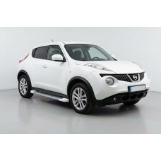 Боковые Подножки Allmond White (2 шт., Алюминий) для Nissan Juke 2010-2019 гг