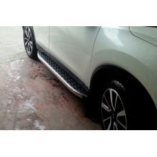 Бокові пороги BlackLine (2 шт, алюміній) для Nissan Qashqai 2007-2010 рр