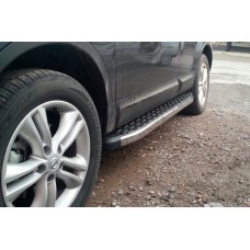 Боковые Подножки BlackLine (2 шт, Алюминий) Длинная База для Nissan Qashqai 2010-2014 гг