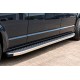 Боковые Подножки BlackLine (2 шт, Алюминий) Длинная База для Volkswagen T5 Transporter 2003-2010 гг
