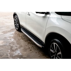 Бокові пороги BlackLine (2 шт, алюміній) для Nissan X-trail T32/Rogue 2014-2021 рр