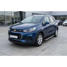 Боковые Подножки BlackLine (2 шт, Алюминий) для Chevrolet Trax 2012-2023 гг