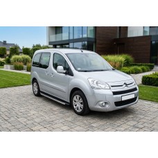 Бокові пороги BlackLine (2 шт, алюміній) для Citroen Berlingo 2008-2018 рр