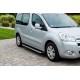 Боковые Подножки BlackLine (2 шт, Алюминий) для Peugeot Partner Tepee 2008-2018 гг