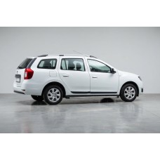 Боковые Подножки BlackLine (2 шт, Алюминий) для Renault Logan MCV 2013-2022 гг