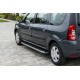 Боковые Подножки BlackLine (2 шт, Алюминий) для Renault Logan MCV 2005-2013 гг