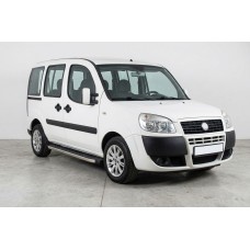 Бокові пороги BlackLine (2 шт, алюміній) Максі база для Fiat Doblo I 2005-2010 рр