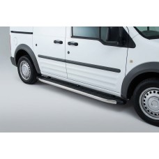 Бокові пороги BlackLine (2 шт, алюміній) Максі база для Ford Connect 2010-2013 рр