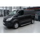 Боковые Подножки BlackLine (2 шт, Алюминий) Короткая База для Ford Custom 2013-2022 гг
