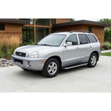 Бокові пороги BlackLine (2 шт, алюміній) для Hyundai Santa Fe 1 2000-2006 рр