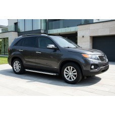 Бокові пороги BlackLine (2 шт, алюміній) 2010-2013 для Kia Sorento II XM рр