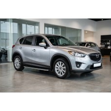 Боковые Подножки BlackLine (2 шт, Алюминий) для Mazda CX-5 2012-2017 гг