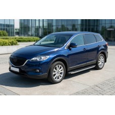Бокові пороги BlackLine (2 шт, алюміній) для Mazda CX-9 2007-2016 рр