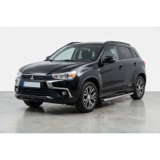 Боковые Подножки BlackLine (2 шт, Алюминий) для Mitsubishi ASX 2010-2023 гг