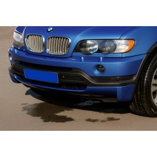 Накладка на передній бампер дорестайл (під фарбування) для BMW X5 E-53 1999-2006 рр
