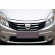 Накладка на переднюю решетку (нержавейка) для Dacia Sandero 2007-2013 гг Накладка на переднюю решетку (нержавейка) для Dacia Sandero 2007-2013 гг