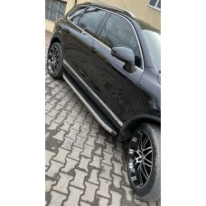 Боковые пороги BlackLine (2 шт, алюминий) для Volkswagen Touareg 2002-2010 гг