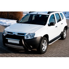 Бокові пороги BlackLine (2 шт, алюміній) для Dacia Duster 2008-2018 рр