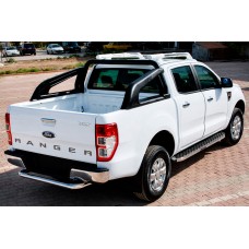Бокові пороги BlackLine (2 шт, алюміній) для Ford Ranger 2011-2022 рр