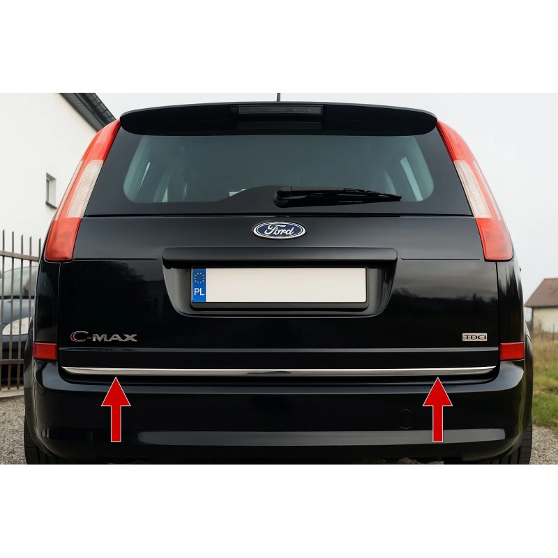 Кромка багажника (нерж.) для Ford C-Max 2004-2010 рр