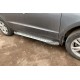 Боковые Подножки Allmond Grey (2 шт., Алюминий) для Hyundai Santa Fe 2 2006-2012 гг