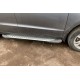 Боковые Подножки Allmond Grey (2 шт., Алюминий) для Hyundai Santa Fe 2 2006-2012 гг