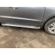 Бокові пороги Allmond Grey (2 шт., алюм.) для Hyundai Santa Fe 2 2006-2012 рр