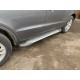 Бокові пороги Allmond Grey (2 шт., алюм.) для Hyundai Santa Fe 2 2006-2012 рр