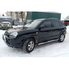 Бічні труби BB002 (2 шт., нерж.) для Hyundai Tucson JM 2004- рр