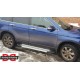 Бокові пороги Allmond Grey (2 шт., алюм.) для Honda CRV 2007-2011 рр
