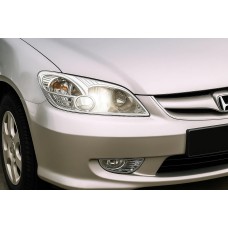 Накладка на фари (2 шт, пласт) для Honda Civic Sedan VII 2001-2006 рр