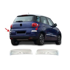 Накладка на кути бампера для 500L 2018-2025 (2 шт, нерж.) для Fiat 500/500L