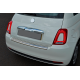 Накладка на задний бампер 3D/Cabrio (OmsaLine, нержавейка) для Fiat 500/500L 2013-2022 гг