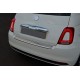 Накладка на задний бампер 3D/Cabrio (OmsaLine, нержавейка) для Fiat 500/500L 2013-2022 гг
