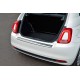 Накладка на задний бампер 3D/Cabrio (OmsaLine, нержавейка) для Fiat 500/500L 2013-2022 гг
