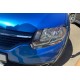 Накладки на Фары 2013-2018 (2 шт, Нержавеющая Сталь) для Renault Logan II