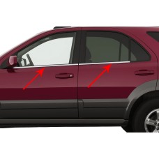 Окантовка вікон (4 шт, нерж) Carmos - Турецька сталь для Kia Sorento I BL 2002-2009 рр
