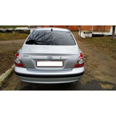 Накладки на стопи (2 шт, пласт) для Hyundai Elantra (XD) 2000-2011 рр