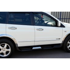 Накладки навколо ручок (4 шт, пласт) для SsangYong Action 2005-2018 рр