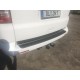 Накладка на задний бампер с загибом (ABS-пластик) Матовая для Volkswagen T5 Transporter 2003-2010 гг