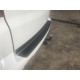 Накладка на задний бампер с загибом (ABS-пластик) Матовая для Volkswagen T5 Multivan 2003-2010 гг