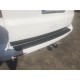 Накладка на задний бампер с загибом (ABS-пластик) Матовая для Volkswagen T5 Multivan 2003-2010 гг