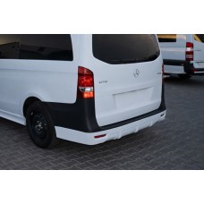 Накладка на задний бампер V1 (под покраску) для Mercedes Vito/V-class W447 2014- гг